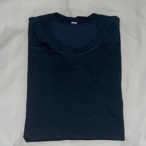 Navy Blue Lululemon performance shirt. Size M